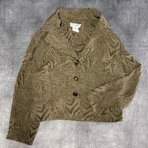 Miss Dorby Vintage Animal Print Lightweight Jacket